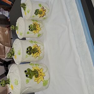 Sears Roebuck Neil the Frog Canister Set